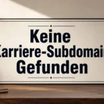 keine karriere-subdomain gefunden